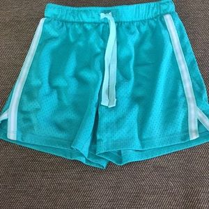 Blue athletic shorts!